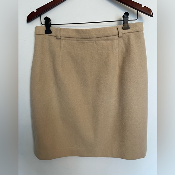 Vintage San Francisco Elegant Tan wool and cashemere Women's Skirt size 11 - Picture 7 of 7